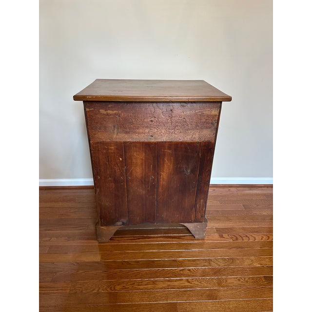 Vintage Wood Cabinet With Drawer and Pull-Out Table For Sale - Image 9 of 9