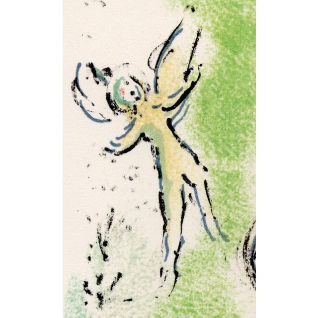 1980s Marc Chagall, Athena Puts Odysseus to Sleep from Odyssey, 1989, Lithograph For Sale - Image 5 of 10