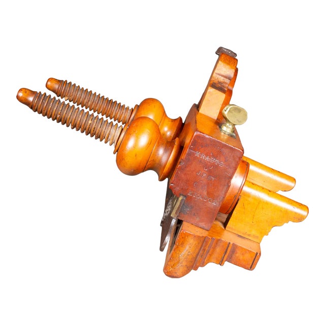 ABOUT Solid boxwood carpenter's wood plane with steel and bronze accents. Stamped "Krautz" on both sides. CREATOR Possibly...