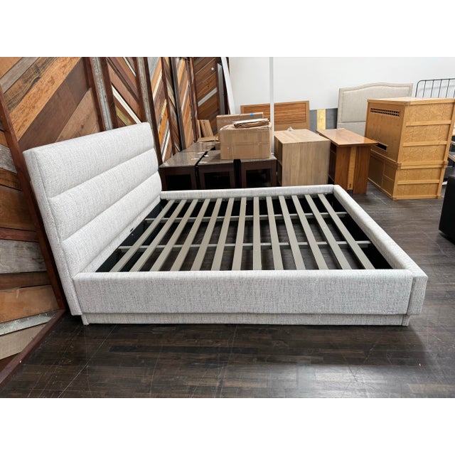 Interlude Home Eastern King Size Interlude Home Channel Bed Frame For Sale - Image 4 of 12