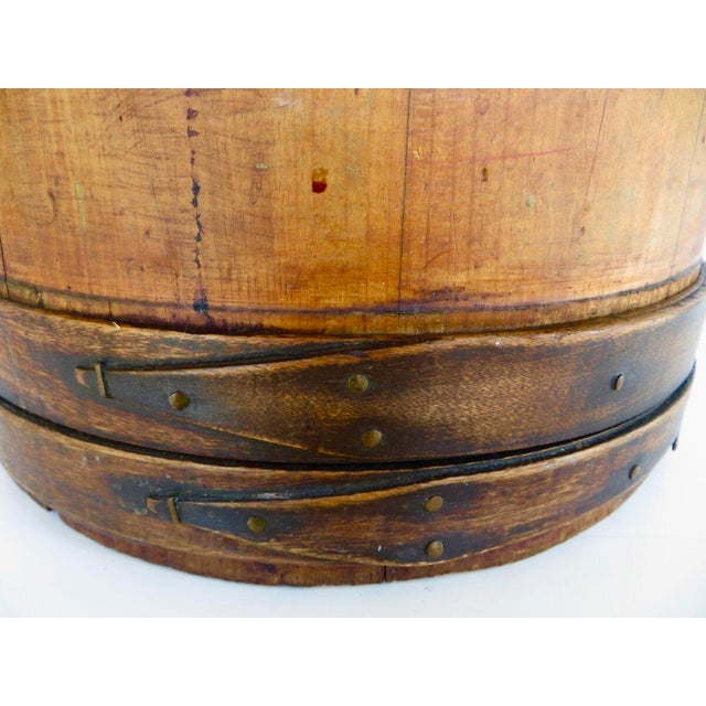 Late 19th C Authentic Shaker Wood Bucket. Pennsylvania, Circa 1885. All Original For Sale - Image 10 of 10