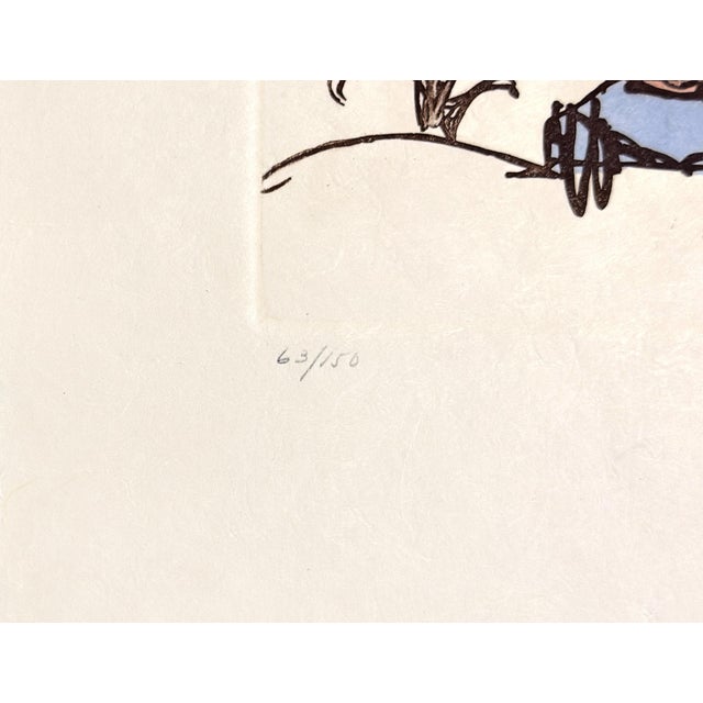 Surrealism Salvador Dalí, Judgement (Rare Hand Signed Aquatint Etching on Japan Paper), 1981 For Sale - Image 3 of 3