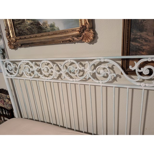 Cast Iron Queen Bedframe For Sale - Image 4 of 4