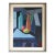 Mid-Century Modern 'Constructed Still Life' Vintage Original Geometric Still Life Oil Painting, Framed For Sale