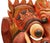 Mid-Century Folk Art Kumba Karna Masks in Wood, Indonesia, Set of 2 For Sale - Image 5 of 6