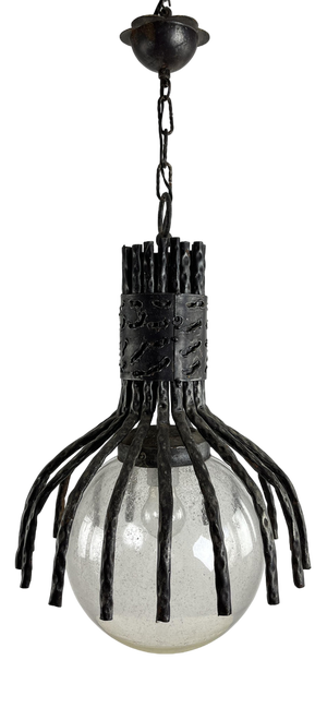 Italian Brutistic Spider-Shaped Chandelier, 1970s