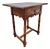 Antique Castilian Oak Side Table With One Carved Drawer, 1920s For Sale