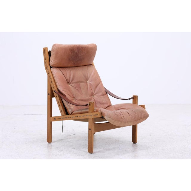 Vintage Hunter Chair in Leather by Torbjørn Afdal, 1960s For Sale - Image 16 of 18