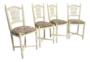 Sigla Italian Country French Style Bar Stools- Set of 4