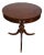 Vintage Traditional Mahogany Round Drum Table For Sale