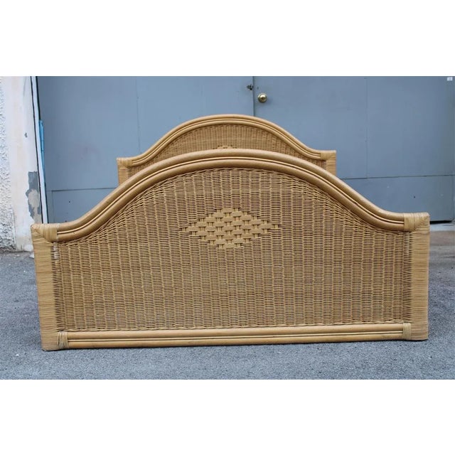 Vintage Italian Bamboo and Wicker Bed by Tommaso Barbi, 1970 For Sale - Image 13 of 17