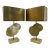 C.1970's French Maison Charles "Guadeloupe," Design by Christiane Charles Bronze Gilded Lamps -Pair For Sale