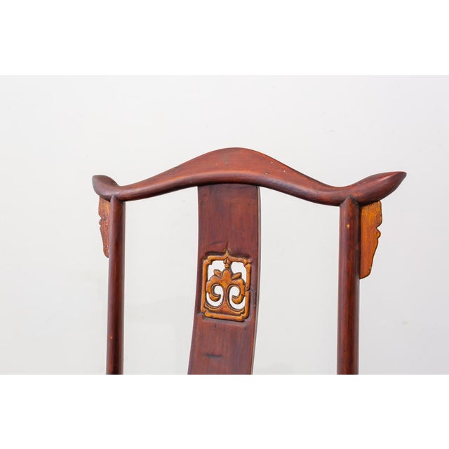Vintage Wood Chinese Chair For Sale - Image 9 of 10