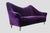 Modern Purple Velvet Three-Seater Sofa For Sale - Image 6 of 8