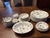 Wedgewood bone china in a beautiful Wild Strawberry pattern. An eclectic mix of dishes. Plenty of dinner plates and some...
