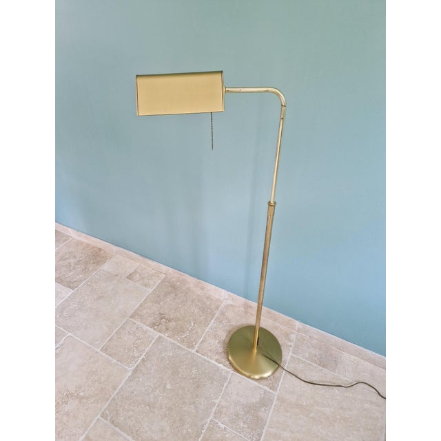 Hollywood Regency Articulated Brass Floor Lamp, 1970s For Sale - Image 14 of 16