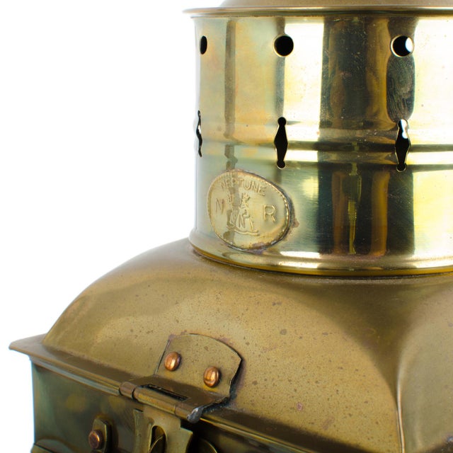 Neptune Brass Maritime Ship’s Cargo Lantern Chairish