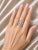 Art Deco 14K White Gold Diamond Wrap Around Band Ring Estate For Sale - Image 3 of 3