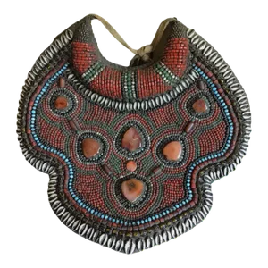 Vintage Mid-Century Himalayan Tibet Ladakh Tribe Heirloom Ceremonial Turquoise Coral Neck Collar