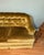 1950s Vintage Tufted Gold Velvet Sofa Couch For Sale - Image 5 of 10
