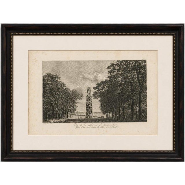 Title: View of the Lantern of Demosthenes at Saint-Cloud by Baltard, Paris, 1803 : This finely executed original antique...