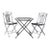 Vintage French Bistro Folding Patio Set For Sale