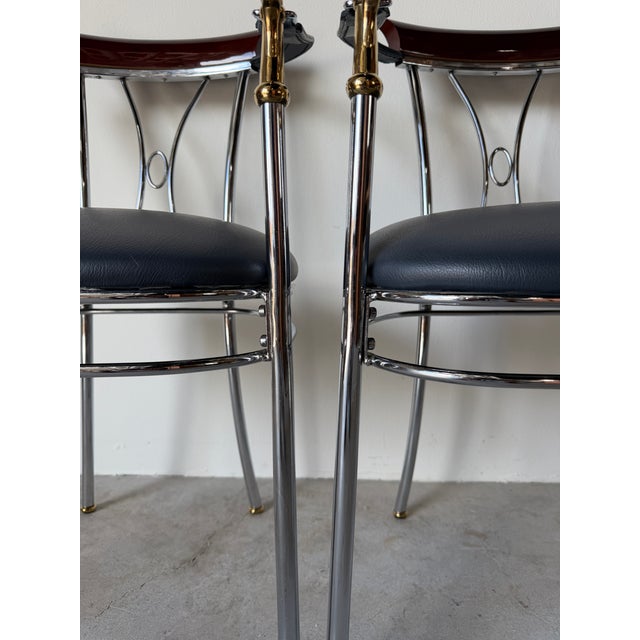 Vintage Spanish Manuel Vidal Grau “Swan” Dining Armchairs – Pair For Sale - Image 11 of 17