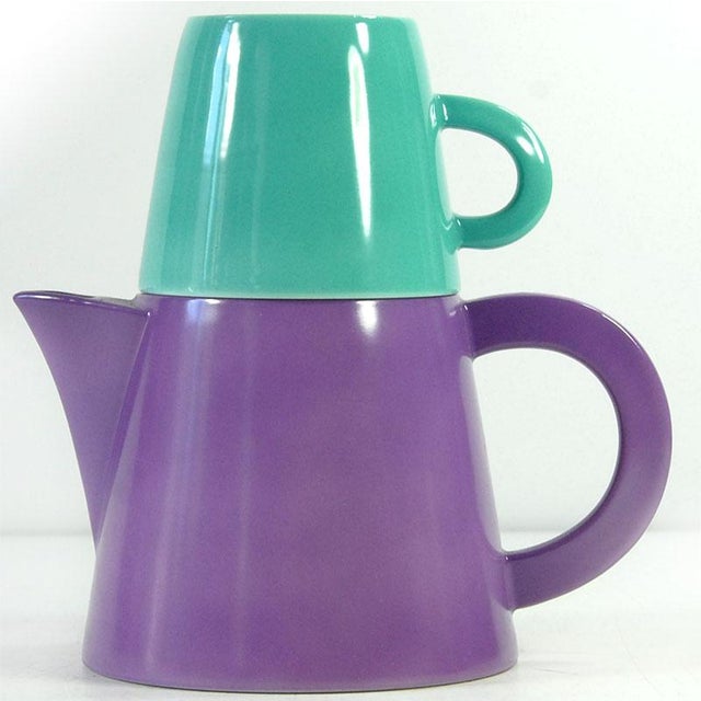 Contemporary Postmodern Porcelain Set ViP Collection from Seltmann Weiden, Germany, 1980s, Set of 2 For Sale - Image 3 of 8