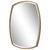 Metal Great Shape Mirror For Sale - Image 7 of 7