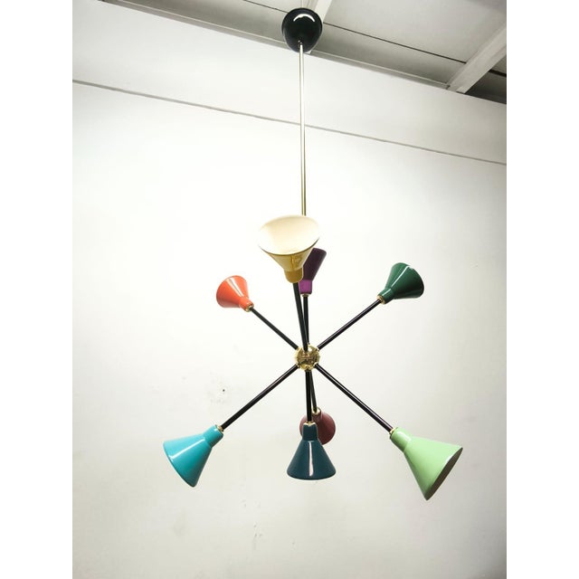 Vintage Metal Sputnik Light, 1960s For Sale - Image 17 of 17