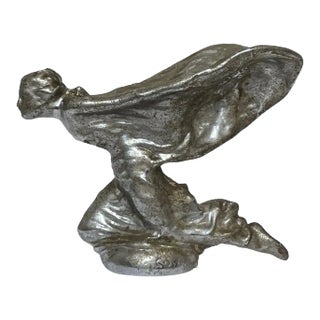 Traditional Rolls Royce Kneeling Car Mascot by Charles Sykes Dated 1934 For Sale