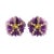These vintage-inspired, multi-gemstone flower earrings feature exquisite color combination that can perfectly complement...