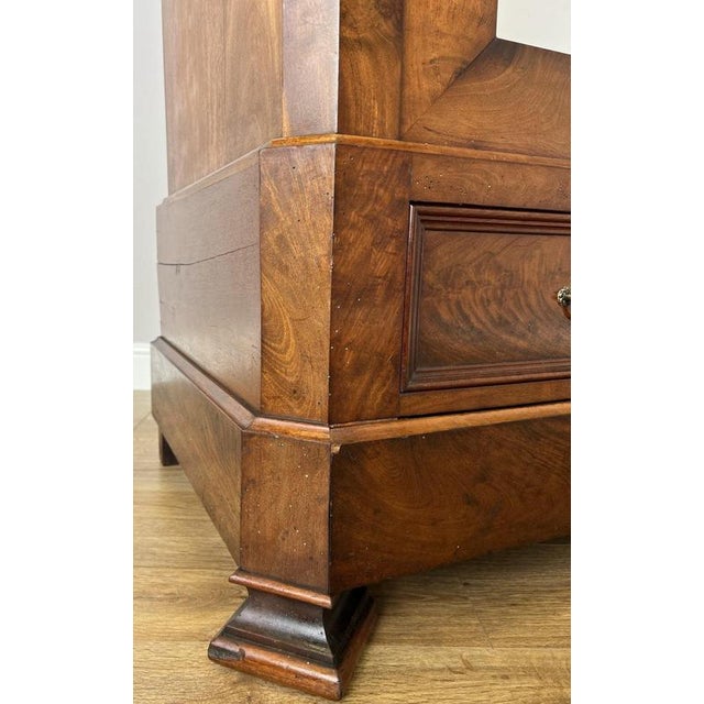 Antique French Carved Burr Walnut and Mirrored Wardrobe For Sale - Image 14 of 18