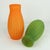 Vintage Striped Satin Glass Vases, Italy, 1970s, Set of 2, in Very Good conditions. Designed 1970 to 1979
