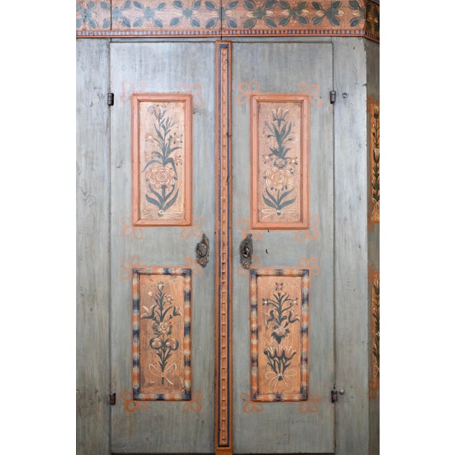 Antique Painted Armoire For Sale - Image 14 of 16
