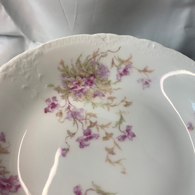 Early 20th Century Vintage Heirloom Collection Service for 12 French Limoges Dinner Plates & Matching Bowls - 26 PCS For Sale - Image 5 of 7
