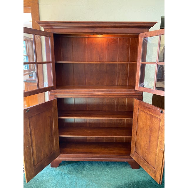 Late 20th Century Lexington Bob Timberlake Kitchen Pottery Cupboard