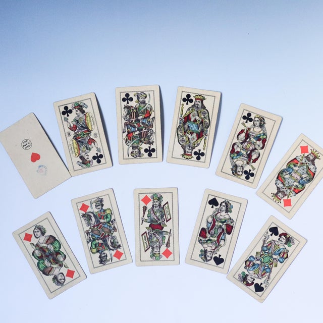 Antique Austrian Josef Glanz Industrie Und Glück Tarock Playing Cards, Vienna, Circa 1880s For Sale - Image 18 of 18