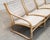3-Seater Bench in Rattan and Cotton Canvas, 1960s For Sale - Image 4 of 10