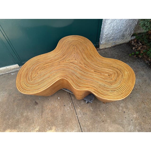 Oggetti Orgo Coffee Table. The Orgo table is finished with the Showtime veneer, which is a combination of rattan strips...