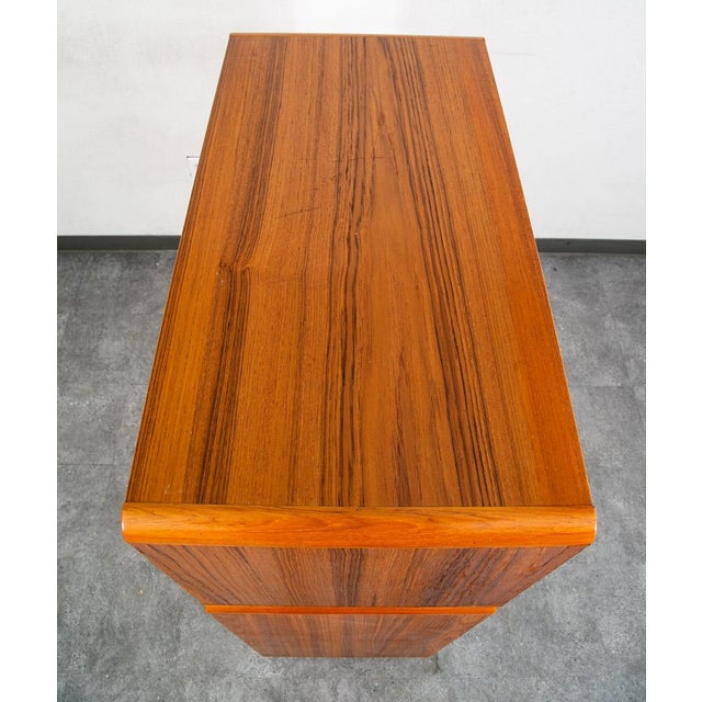 Mid Century Danish Modern Bookshelf Cabinet Teak Shelves Doors MCM Shelf 2 Pc For Sale - Image 4 of 12