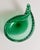 Glass Green Murano Bullicante Shell Bowl For Sale - Image 7 of 16
