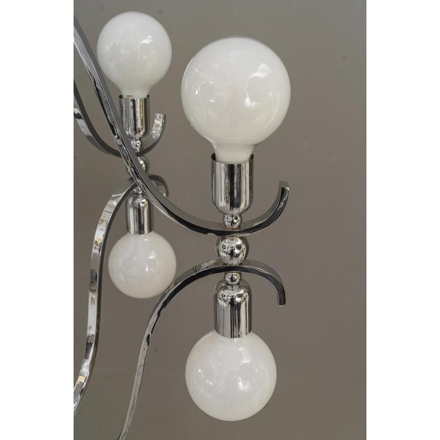 Chrome Chandelier, Vienna, 1920s For Sale - Image 4 of 18