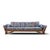 Adrian Pearsall for Craft Associates Mid Century Gondola Sofa This sofa measures: 104 wide x 33 deep x 29 inches high,...