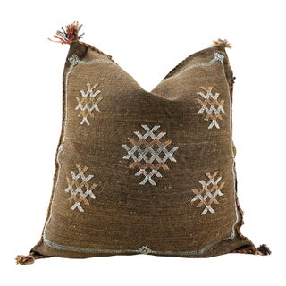 Moroccan Sabra Cactus Silk Pillow Cover For Sale