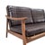 Mid-century Scandinavian sofa, Beech wood and leather upholstery, 1970s - Scandinavian Countries Exquisite three-seater...
