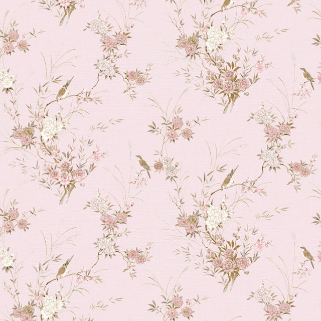 Rachel Ashwell x Cloth & Co Slipcover Dining Chair in Pink Bird Chinoiserie For Sale In Chicago - Image 6 of 7