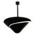 Black Mid-Century Modern Black Small Snail Ceiling Lamp by Serge Mouille For Sale - Image 8 of 8