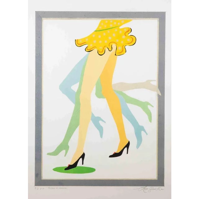 Leo Guida, Dance Step, Lithograph, 1975 For Sale - Image 4 of 4
