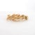 Green Five 14k Yellow Gold Rings With Cabochon-Cut Emeralds Size 6.5 For Sale - Image 8 of 14